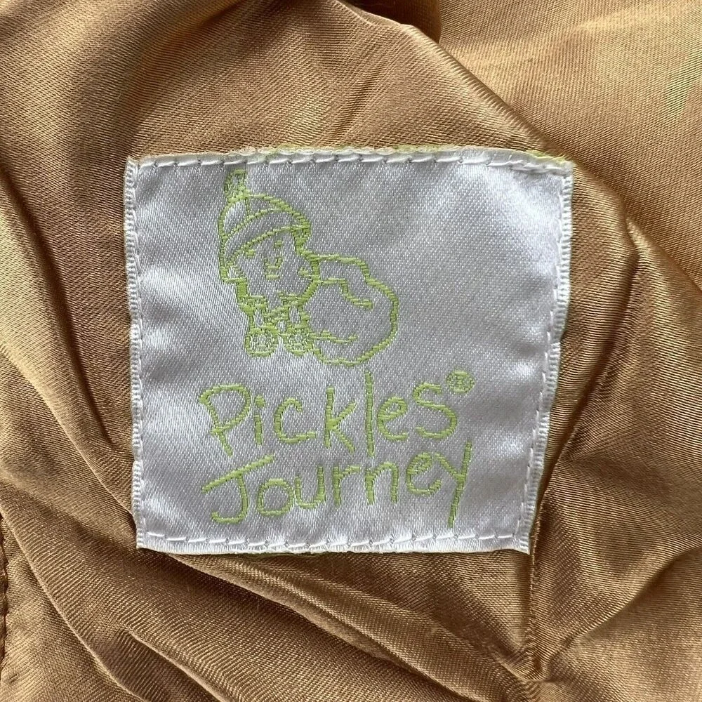 Pickles Journey Lovey Tiger Baby‎ Security Blanket Plush Lovie Soft Fleece Satin